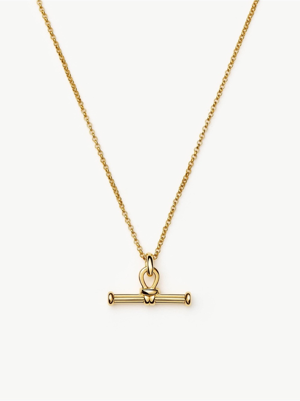 MISSOMA Ridge T-Bar Chain Necklace - Gold